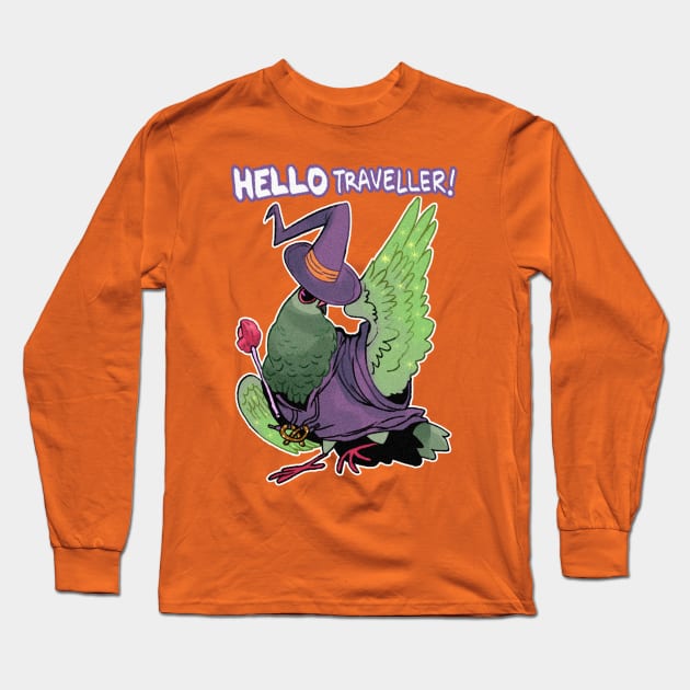 Wizard Pigeon Long Sleeve T-Shirt by ProfessorBees